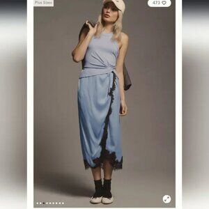 Anthropologie Mockable Tank Top Midi Slip Dress